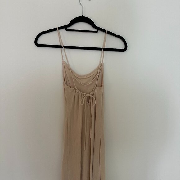 Petal and Pup Beige Strappy Mini Dress - Picture 2 of 3